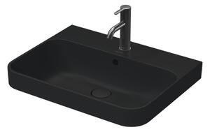 Duravit Happy D.2 Plus - Umyvadlová mísa broušená, 600x460 mm, antracit matná 2360601300