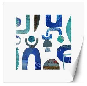 Fototapeta Modré abstraktní tvary - Andrea Haase Materiál: Vliesová, Rozměry: 100 x 100 cm