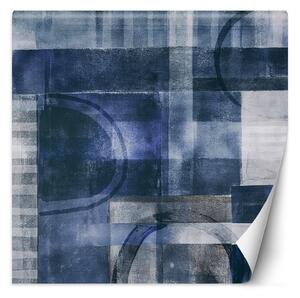 Fototapeta Modrá geometrická abstrakce - Andrea Haase Materiál: Vliesová, Rozměry: 150 x 150 cm