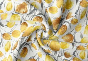 Orbytex Zatemňovací látka na závěsy - tulipán žlutý