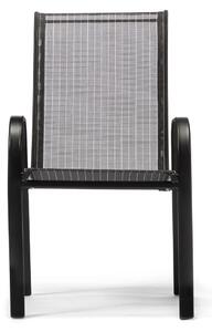 Jídelní set VIGO L antracit + 4x židle VALENCIA černá