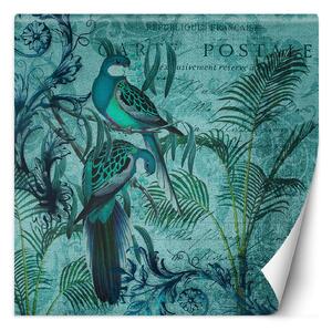 Fototapeta Modrí ptáci na větvích - Andrea Haase Materiál: Vliesová, Rozměry: 100 x 100 cm