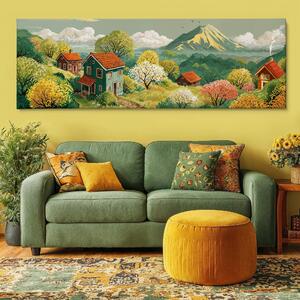 Obraz na plátně - Ve svazích Sakumi FeelHappy.cz Velikost obrazu (šířka x výška): 60 x 20 cm