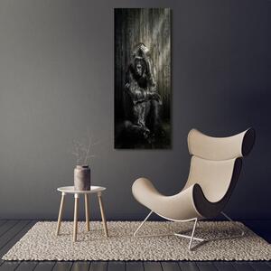 Vertikální Fotoobraz skleněný na stěnu do obýváku Gorila osv-110163639
