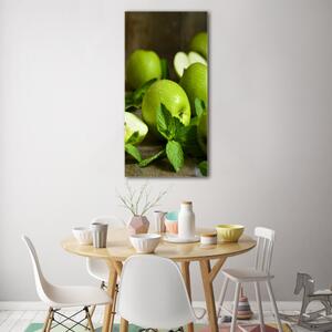 Vertikální Foto obraz fotografie na skle Zelená jablka osv-110366916