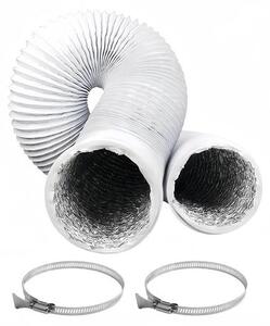 Průměr odvodnění hadice 100 mm Délka 3 m Hliníková ventilace hadice s 2 svorkami pro odvlhčení odvlhčovač vzduchu hadice