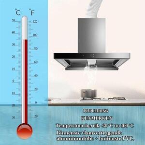 Průměr odvodnění hadice 100 mm Délka 3 m Hliníková ventilace hadice s 2 svorkami pro odvlhčení odvlhčovač vzduchu hadice