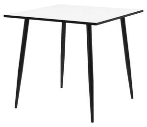 Jídelní stůl Wyatt 80x80x75 cm (bílá, černá)