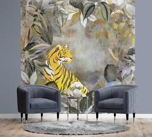 Fototapeta Tygr abstraktní žlutý - Andrea Haase Materiál: Vliesová, Rozměry: 100 x 100 cm