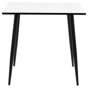 Jídelní stůl Wyatt 80x80x75 cm (bílá, černá)