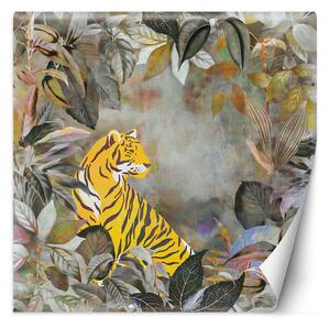 Fototapeta Tygr abstraktní žlutý - Andrea Haase Materiál: Vliesová, Rozměry: 100 x 100 cm