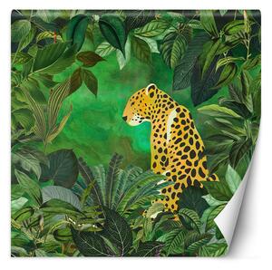 Fototapeta Abstraktní levhart a džungle - Andrea Haase Materiál: Vliesová, Rozměry: 100 x 100 cm