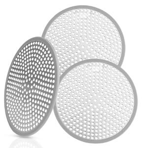 Odtokové sítko do sprchy - Ø 11,8 cm - Nerezová ocel - Sada 3 kusů - Zachytávač vlasů