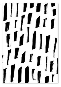 Vertikální Fotoobraz na skle Černo-bílá fleky osv-110828796