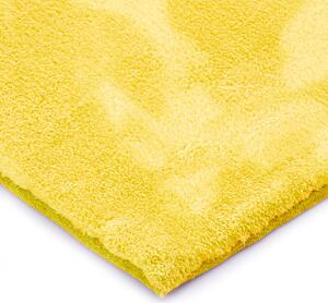 Ozdobný koberec se středně dlouhým vlasem Obdélníkový Měkký Žlutý MODERN CHIC-50x80 cm