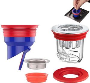 2 kusy protisprchový ventil, 33 - 52 mm, protisprchový vůz, sprcha, zastávka na sprchový parket, anti-složení, pračka, odvodňovací plocha, odvodňovací prostředek pro kuchyňské potřeby