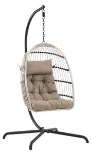 Venture Home, Závěsné houpací křeslo TREZZA | černá, šedá 9799-100