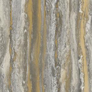 Luxusní hnědo-zlatá mramorovaná vliesová tapeta na zeď WL220535, Wll-for 2, Vavex