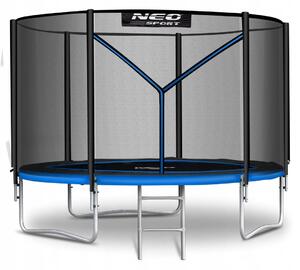 Zahradní trampolína 10ft/312 cm s vnější ochrannou sítí a žebříkem Neo-Sport