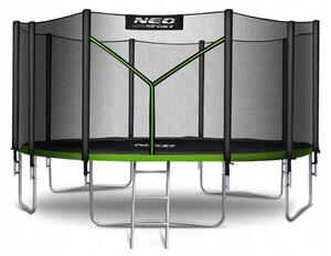 Zahradní trampolína 15ft/465cm s vnější sítí a žebříkem Neo-Sport