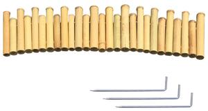 Bambusové oplocení, zahradní plot, flexibilní rolovací okraj, obruby pro trávník, dekorace, plot s pletivem, ohraničení zahrady, délka 100 cm, výška 15/20 cm