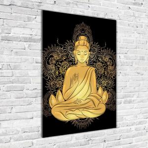 Vertikální Foto-obraz na skle svislý Buddha a mandala osv-112221840