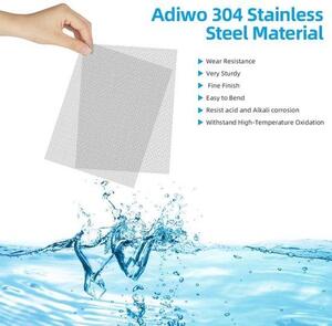 Gáza Fine Gauze - 20 Mesh Nerez Steel - 40 X 30 Cm - Kovové oky - Kuřecí plot Gauze