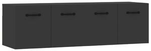 Nástěnné skříňky 2 ks černé 80 x 35 x 36,5 cm kompozitní dřevo