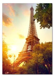 Vertikální Fotoobraz na skle Eiffelová věž Paříž osv-112422596