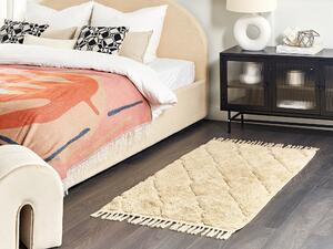 Bavlněný koberec 80 x 150 cm béžový SANLIURFA