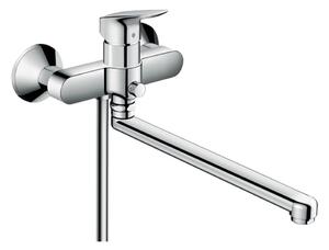 Hansgrohe Logis Páková vanová baterie s prodlouženým výtokem, chrom 71402000