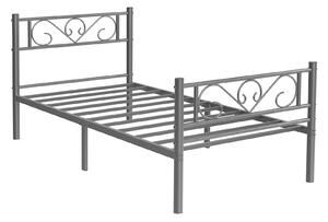 KOVOVÁ POSTEL, 90/190 cm černá Boxxx - Jednolůžkové postele, Online Only
