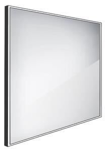 Nimco Černé LED zrcadlo 30W, 60x60 cm