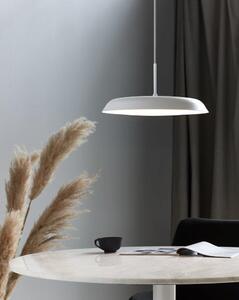 Designové stmívatelné LED závěsné svítidlo Nordlux Piso - bílá, bílý textilní kabel