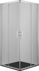 SPRCHOVÝ KOUT, barvy chromu, 90/200/90 cm - Koupelnové série, Online Only