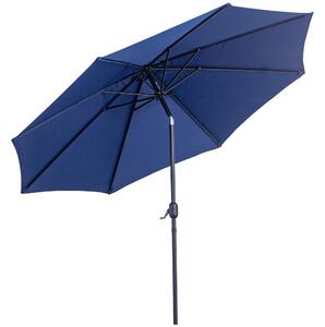 Zahradní slunečník Outsunny Ø295x250 cm s kličkou - venkovní slunečník s náklonem a odnímatelným kovovým stožárem pro terasu, bazén a patio | Aosom