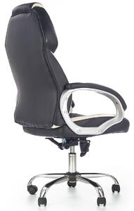 Profilová herní židle Eko kůže Černo - bílá GREGOS