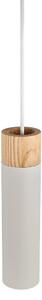 Kovové závěsné svítidlo Nordlux Tilo reprezentující skandinávskou eleganci - hnědé odstíny, šedá, bílý kabel