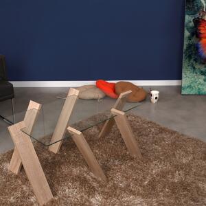 Hanah Home Konferenční stolek Roman Maxi 92 cm hnědý