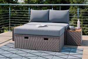 TERASOVÁ SEDACÍ SOUPRAVA dřevo, kov, plast, textil Ambia Garden - Online Only zahradní nábytek, Online Only