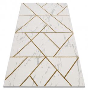 Dywany Łuszczów Kusový koberec Emerald geometric 1012 cream and gold - 140x190 cm