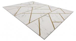 Dywany Łuszczów Kusový koberec Emerald geometric 1012 cream and gold - 140x190 cm
