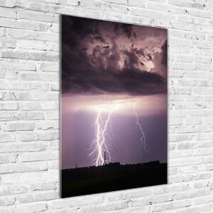 Vertikální Fotoobraz na skle Bouře s blesky osv-116332063
