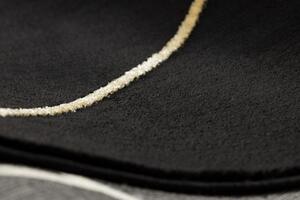 Dywany Łuszczów Kusový koberec Emerald geometric 1012 black and gold ROZMĚR: 80x150