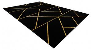 Dywany Łuszczów Kusový koberec Emerald geometric 1012 black and gold ROZMĚR: 120x170