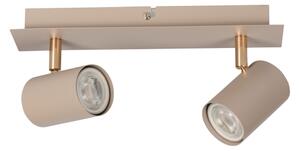 Kanlux 90781 - Bodové svítidlo EVALO 2xGU10/10W/230V béžová/zlatá