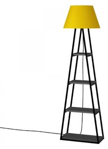 Hanah Home Stojací lampa Pal 165 cm antracit/žlutá