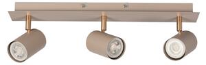 Kanlux 90782 - Bodové svítidlo EVALO 3xGU10/10W/230V béžová/zlatá