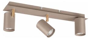 Kanlux 90782 - Bodové svítidlo EVALO 3xGU10/10W/230V béžová/zlatá