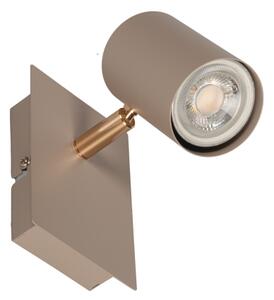 Kanlux 90780 - Nástěnné bodové svítidlo EVALO 1xGU10/10W/230V béžová/zlatá